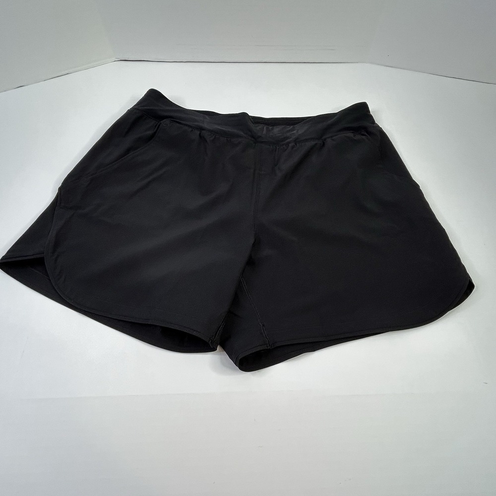 Lands End Board Shorts Swim Cover-Up Womens 16 Black Built in Panty Pockets NWOT